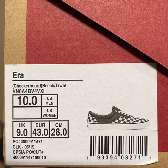 •• Vans Checkerboard Beech/Trwht men’s - Picture 9 of 9